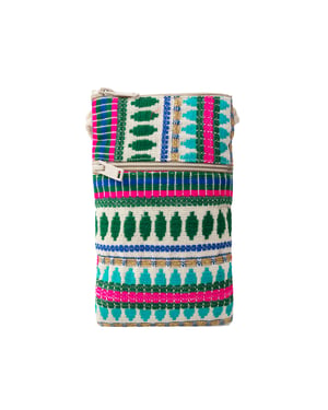 IZIA Handytasche Damen Grün Mehrfarbig