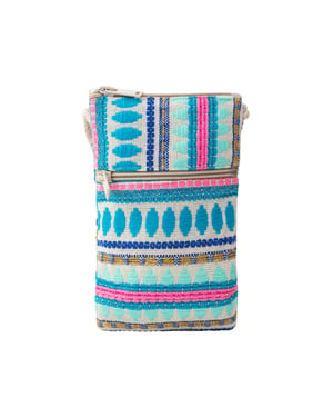 IZIA Handytasche Damen Blau Mehrfarbig