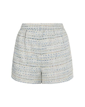 Faina Bouclé-Shorts Damen Hellblau Mehrfarbig