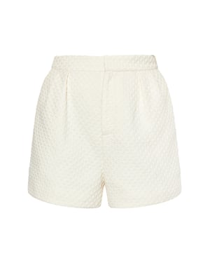 Faina Shorts Damen Wollweiß