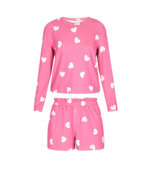 Faina Loungewear Frauen rosa weiß