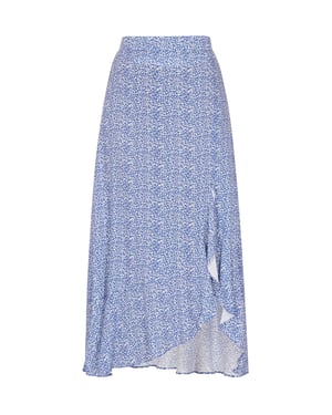 FELIPA Rock Frauen blau weiß
