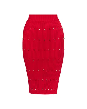 Faina Strickrock mit Strass-Steinen Damen verrotten