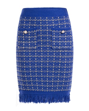 Faina Strickrock Damen dunkelblau