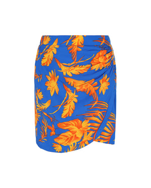IZIA Rock Frauen blau gelb