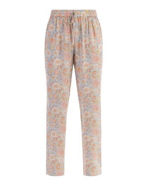 usha Stoffhose Damen Blau Mehrfarbig