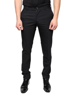 Klassische Passform Hose Schwarz