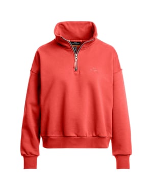 Parajumpers Zendaya Kirschrotes Sweatshirt Mit Halbem Reißverschluss
