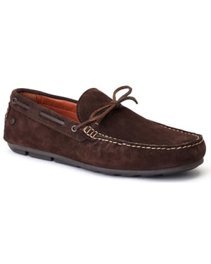 Base London Brooks Leder Herren Burnt Brown Standard Slipper