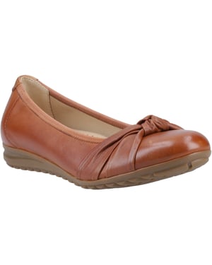 Hush Puppies Lilith Leder Damenschuhe Tan Standard Ballerinas