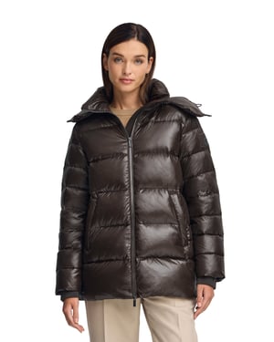 Jacke Ofelia braun mit Polo Club-Logo