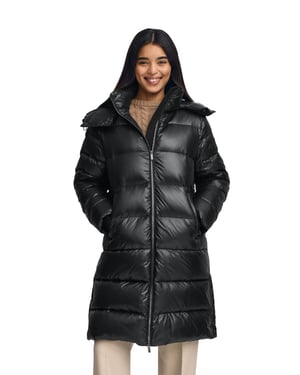 Jacke Olena schwarz mit Polo Club-Logo