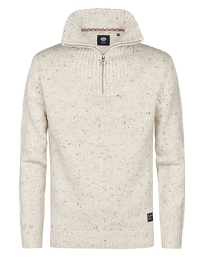 Petrol Industries - Pull Zippé Demi-Zip en Maille Denver Herren