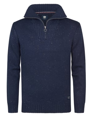 Petrol Industries - Pull Zippé Demi-Zip en Maille Denver Herren