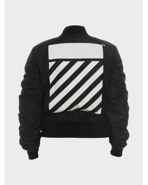 Off-White Diag Bomber Schwarz