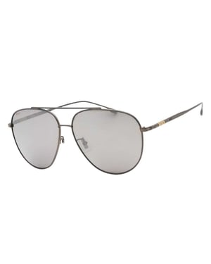 Hugo Boss - Matt-Sonnenbrille für Herren/Damen Unisex, Metall (Silber)