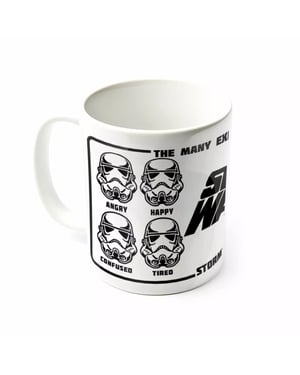 Star Wars - Kaffeebecher "Expressions Of A Stormtrooper" (Weiß/Schwarz)
