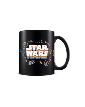 Star Wars - Kaffeebecher "Pride", Regenbogen (Schwarz)