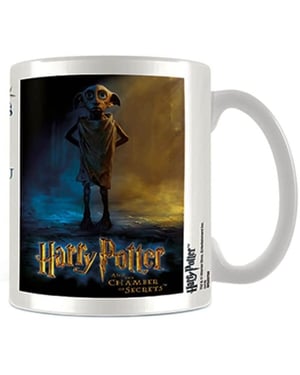 Harry Potter - Kaffeebecher Warning (Weiß/Blau/Gelb)