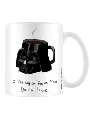 Star Wars - Kaffeebecher "Dark Side", Mem (Weiß/Schwarz)