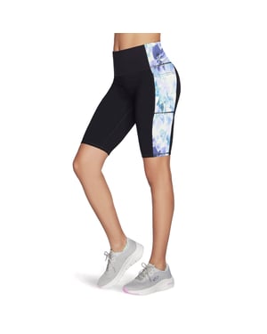 Skechers Performance GoWalk Seascape Floral 10' Fahrradshorts Nylon Damen Lila Activewear Shorts