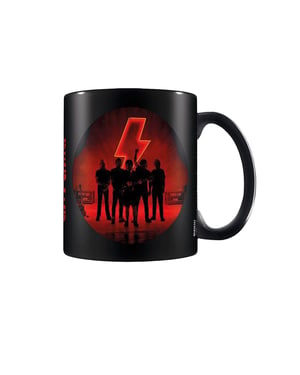 AC/DC - Kaffeebecher "Pwr Up" (Schwarz/Rot)