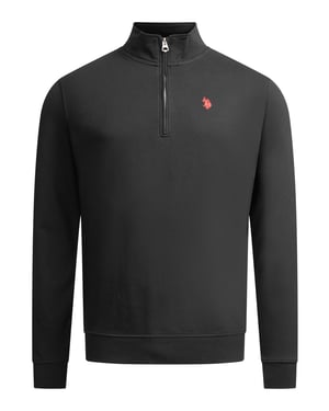 U.S. POLO ASSN. Herren Half-Zip Pullover USJaaspa aus Baumwoll-Viskose-Mix