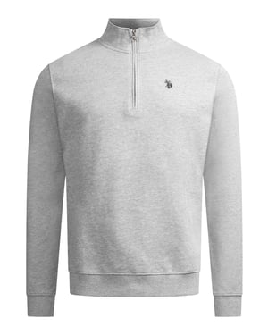 U.S. POLO ASSN. Herren Half-Zip Pullover USJaaspa aus Baumwoll-Viskose-Mix