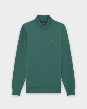 Halbzip Sweatshirt in Dunkelgrün