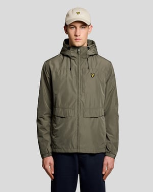 Kapuzensweatjacke mit Reißverschluss in Salbeigrün