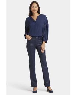 Marilyn Gerade Jeans Dunkelblaue Beschichtung Premium Denim | Sternenloser Himmel Beschichtet