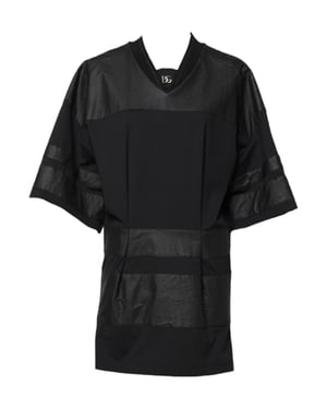 Dolce Gabbana Tunika mit Lederbesatz