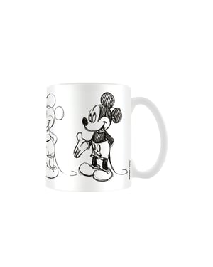 Disney - Kaffeebecher "Sketch Process" (Weiß/Schwarz)