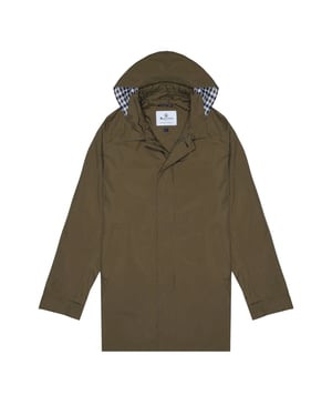 Aquascutum Active Rlg Packable Trenchcoat In Armeegrün