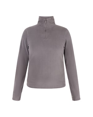 Schmuddelwedda Fleecepullover Frauen grau