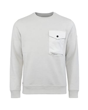 Weekend Offender Kesey Herren Silberner Pullover