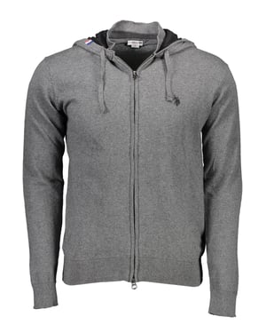 Zip-Up Strick-Hoodie Modell