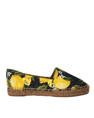 Zitronen-Print Espadrilles Slipper