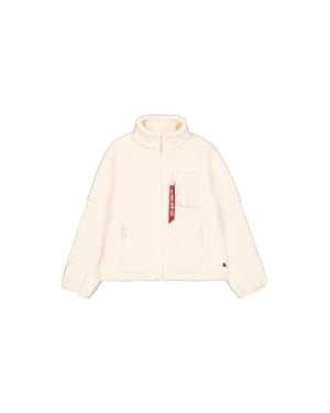 Alpha Industries Sherpa-Zipjacke - Wollweiß