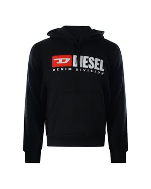 Schwarzer Hoodie Mit Diesel-division-logo