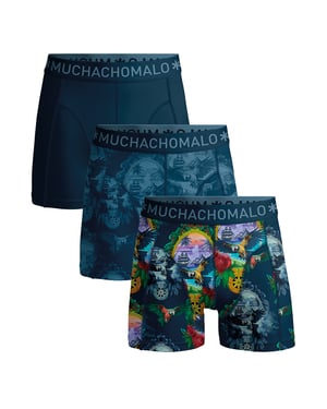 Muchachomalo Boxershorts, 3er-Pack, Herrenunterwäsche - Mehrfarbig