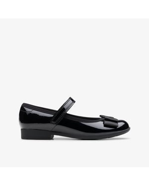 Scala Tap K Schwarze Lackschuhe