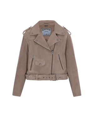 Dreimaster Jacke Frauen taupe grau