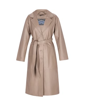 Dreimaster Mantel Frauen Taupe