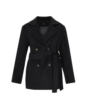 Dreimaster Mantel Frauen Schwarz