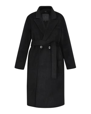 Dreimaster Mantel Frauen Schwarz