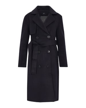 Dreimaster Mantel Frauen Marine