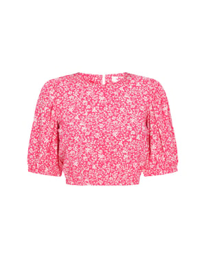 Mymo Bluse Frauen rosa weiß
