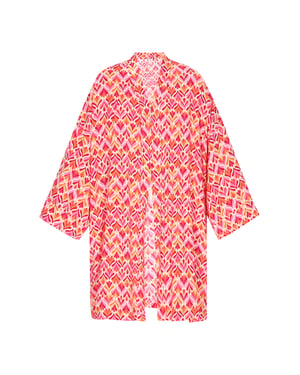 IZIA Kimono Frauen rosa mehrfarbig