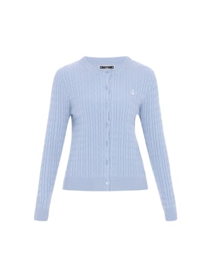Dreimaster Strickjacke Frauen hellblau